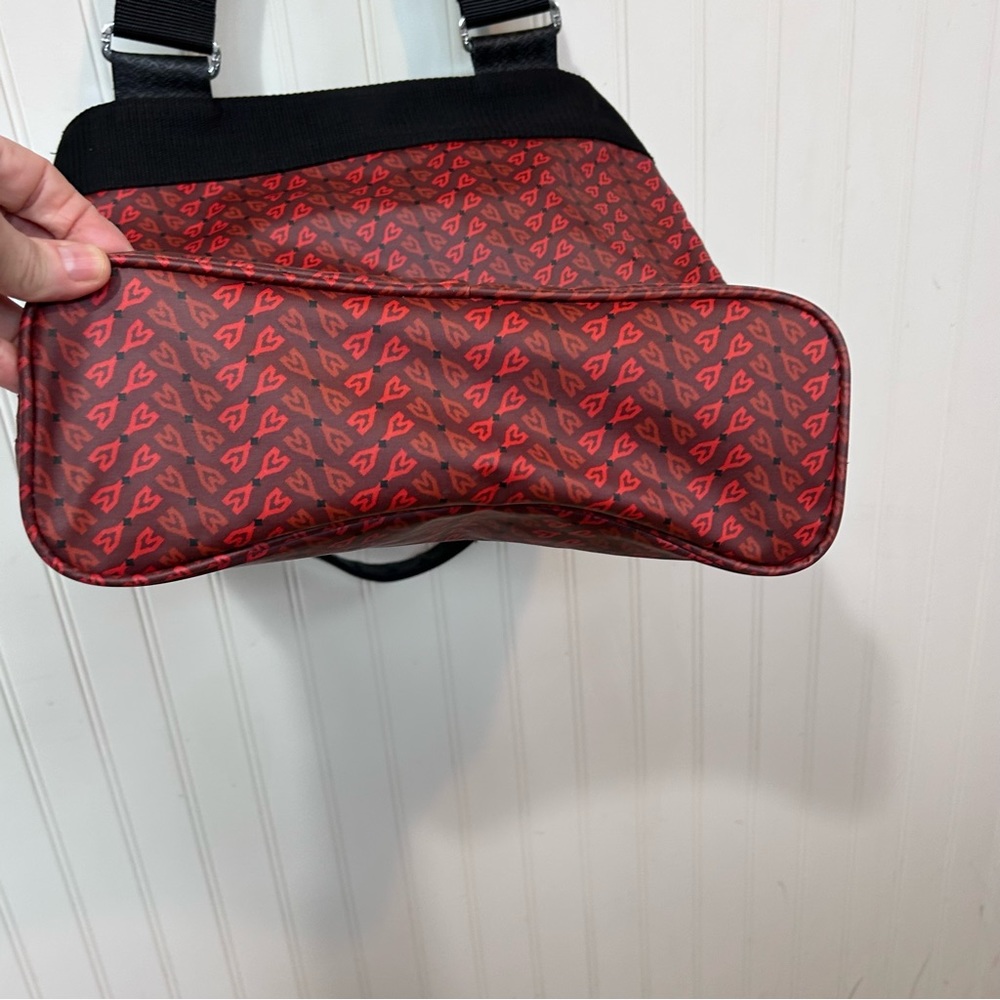 Red tote bag, purse, tote bag, shoulder bag, fashionable, water repellent zipper - Picture 10 of 12